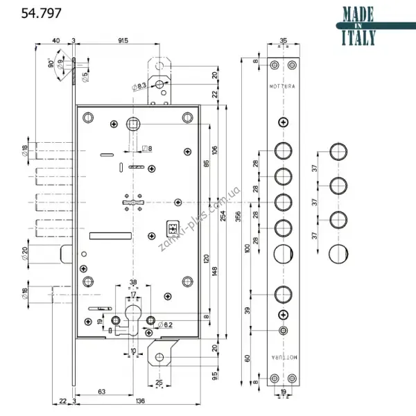 Mottura 54797 S 9098 55 CR